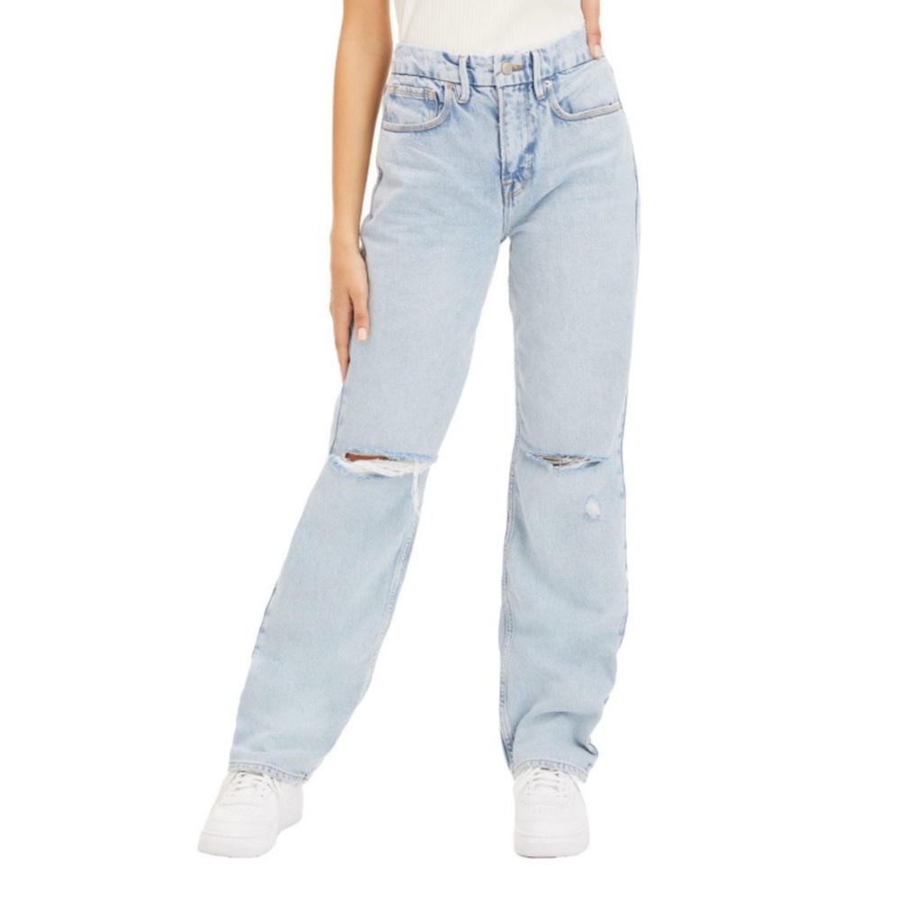 NWOT Good American 90's Slim Fit Straight Jeans